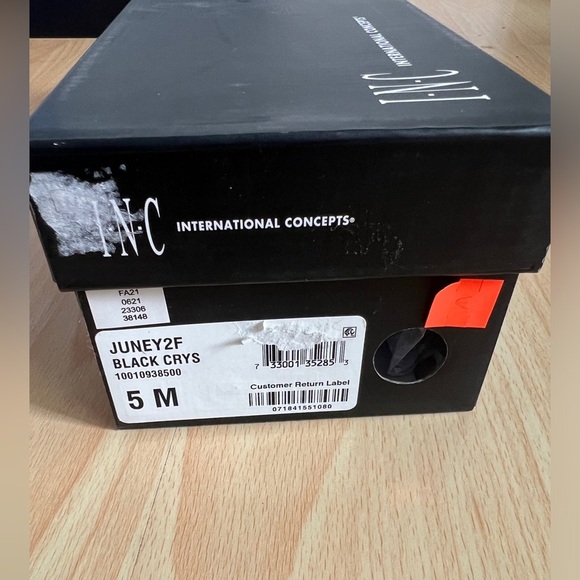 Inc International Black Crystal Studded Flats - Picture 5 of 6